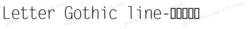 Letter Gothic line字体转换